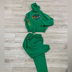 Aviator Nation Vibrant Green Hoodie